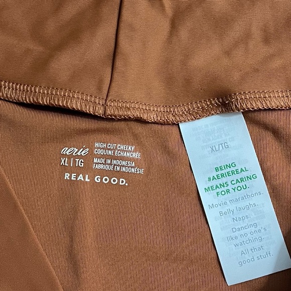 Aerie • NWT Brown Twist High-Waisted Bikini Bottom - Picture 8 of 8